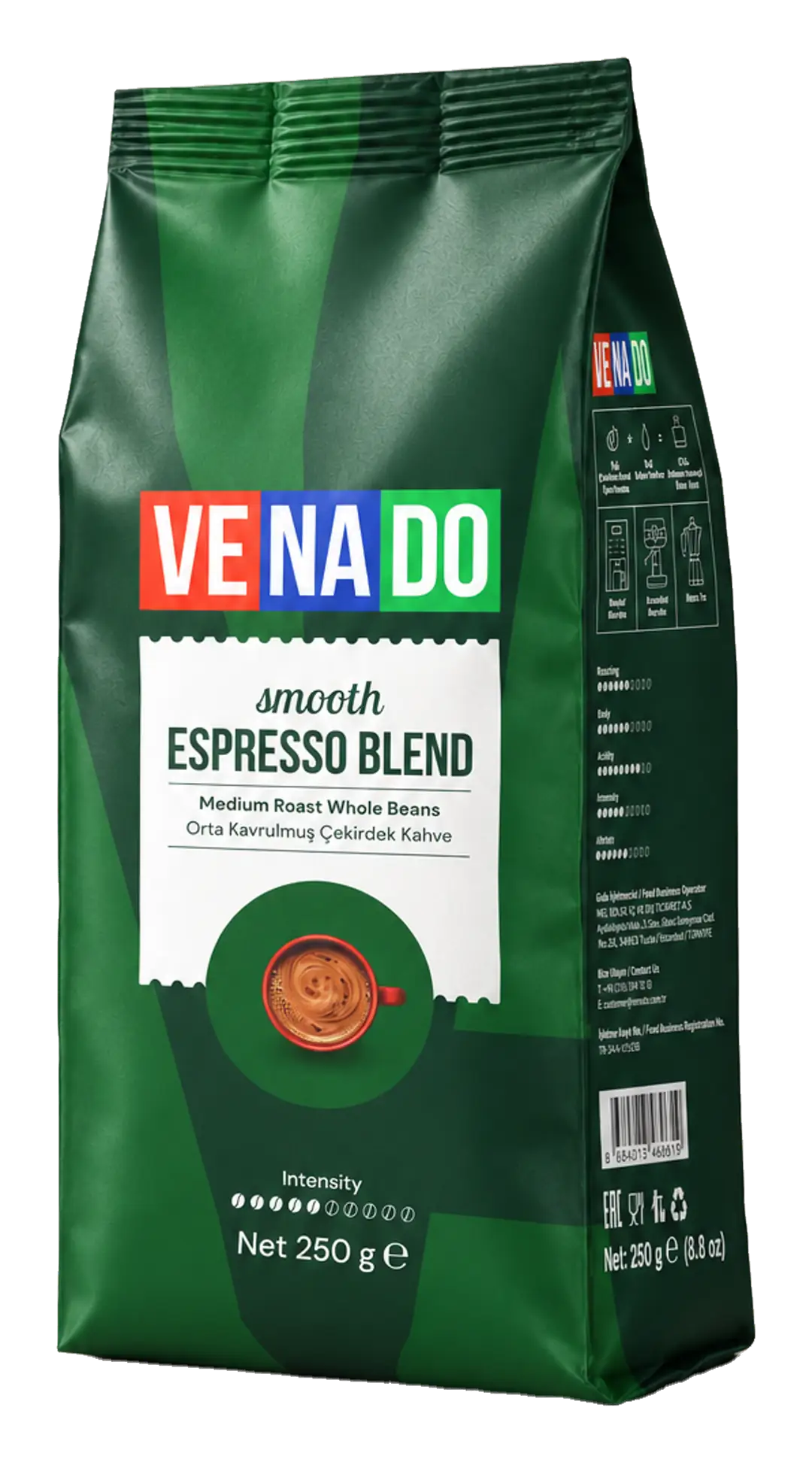 Venado Smooth Espresso Blend 250 g · Çekirdek